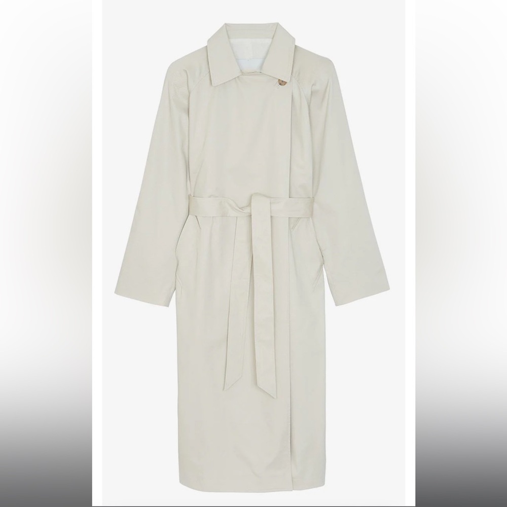 The Frankie Shop Marisol Box Shoulder Trench